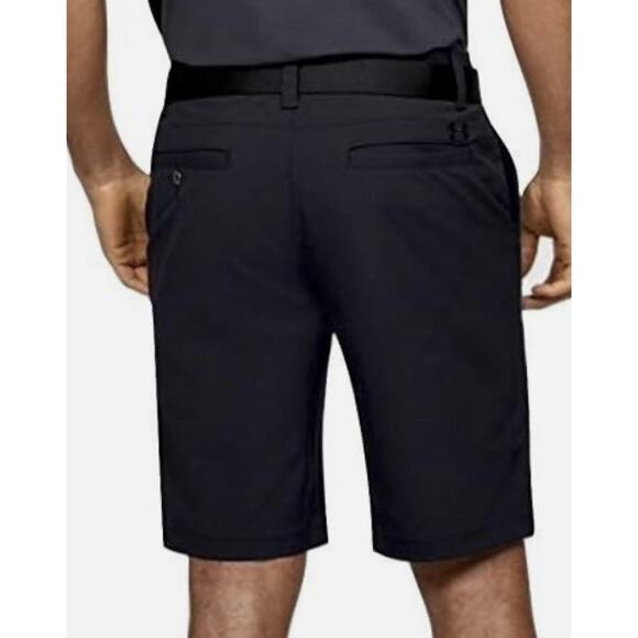 Under Armour Shorts Black HeatGear PGA Golf Tour Mens 34 New Fast Ship - Picture 6 of 10